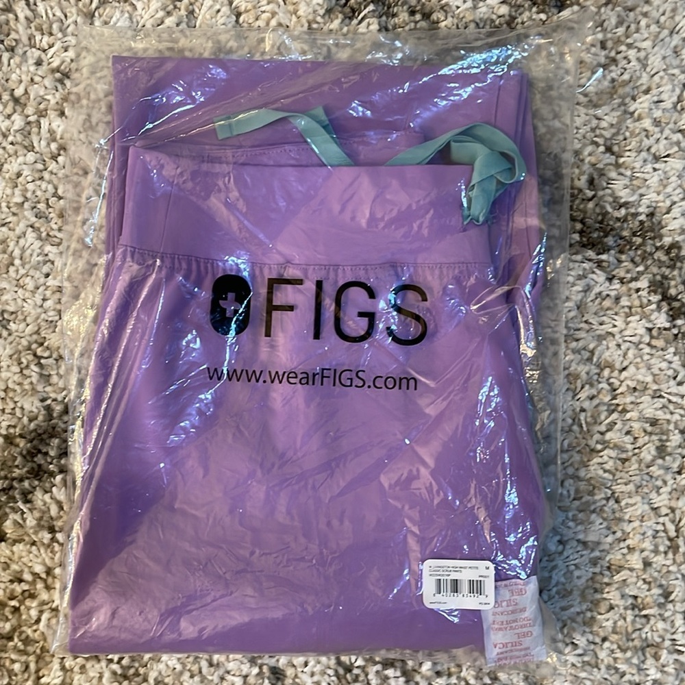 Figs High Waisted Livingston Pants in Lilac Dawn NWT - Picture 11 of 11